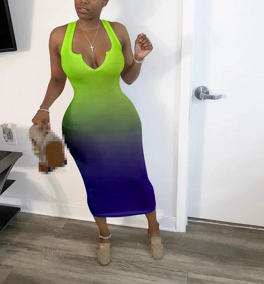 Dress Women Dresses Sexy Long Dress Summer Clothes for Women Dresses V-Neck Sexy Wholesale Dropshipping