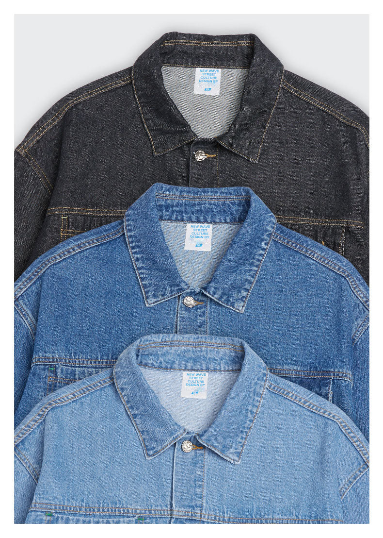 High Quality Denim Jean and Oversized Jeans, Men Jean Jacket and Pants Set