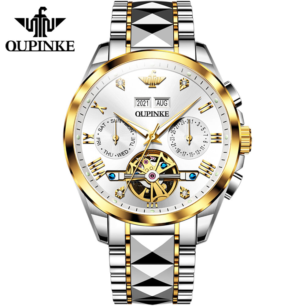 Oupinke 3186 Luxury Brand Watches Men Automatic Mechanical Watch Waterproof Wrist Watches for Man