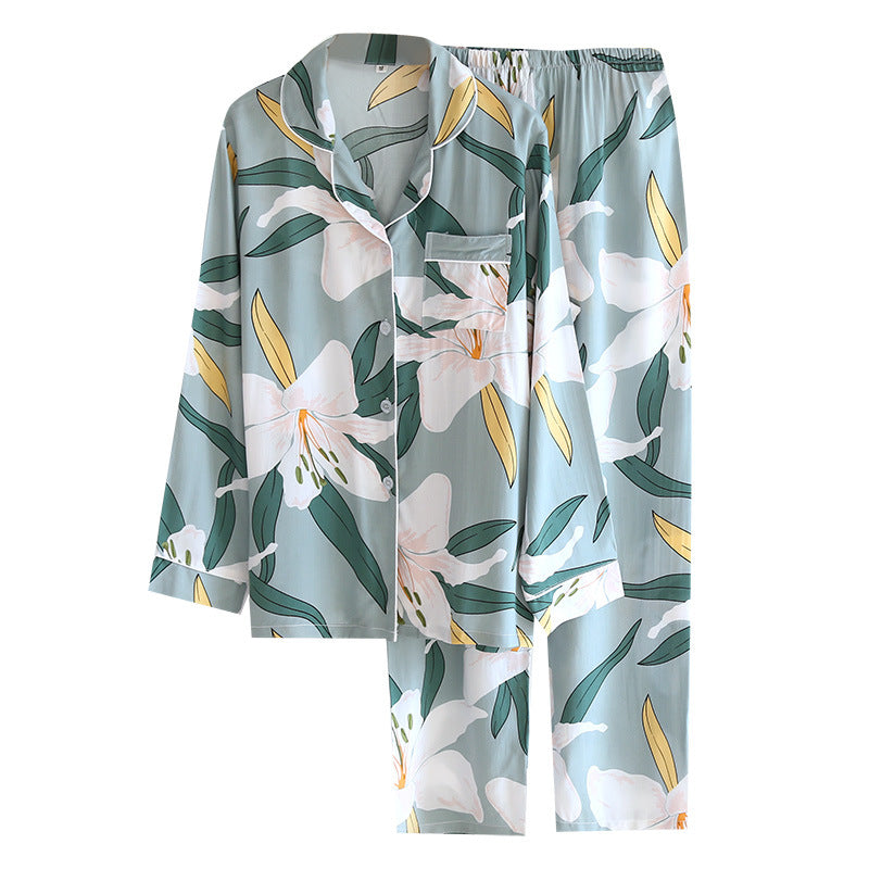 Ladies Pajamas Artificial Cotton Japanese Home Service Luxury Pajama Sets Designer Pajamas Two Piece