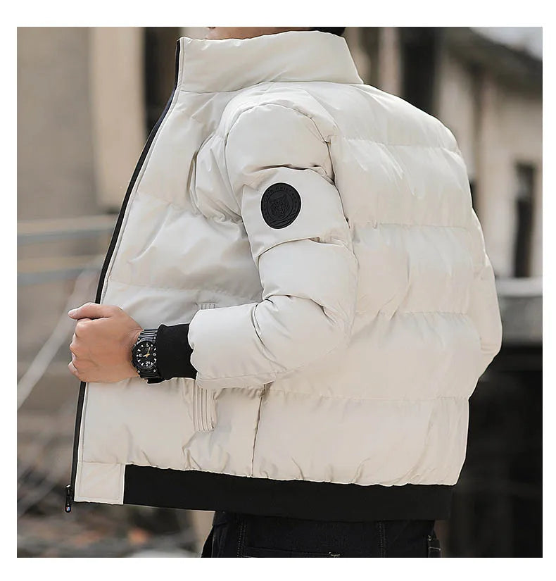 Cheap Warm Men's Clothing Coats Winter Men's Jacket and Coats  Windproof Long Sleeve Casual Jacket Coat Puff Bubble  Jacket