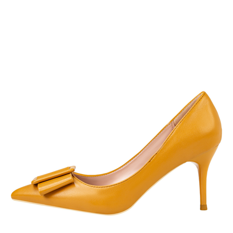 Thin Heel Shallow Mouth Pointed Shoes Scalp Buckle Shoes Women Heels