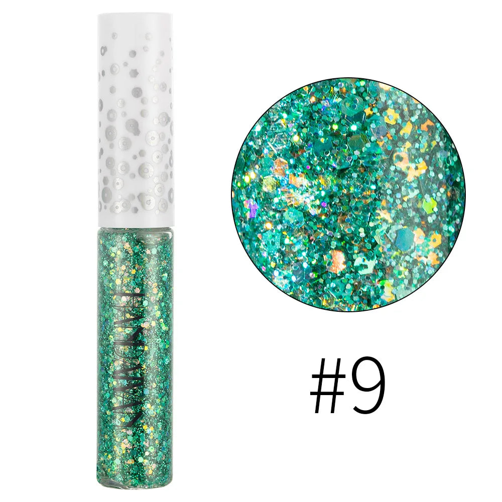 New 12 Colors Diamond Glitter Liquid Eyeliner Durable Waterproof Makeup Shimmer and Shine Eye Pencil Makeup Beauty Tools - My Store