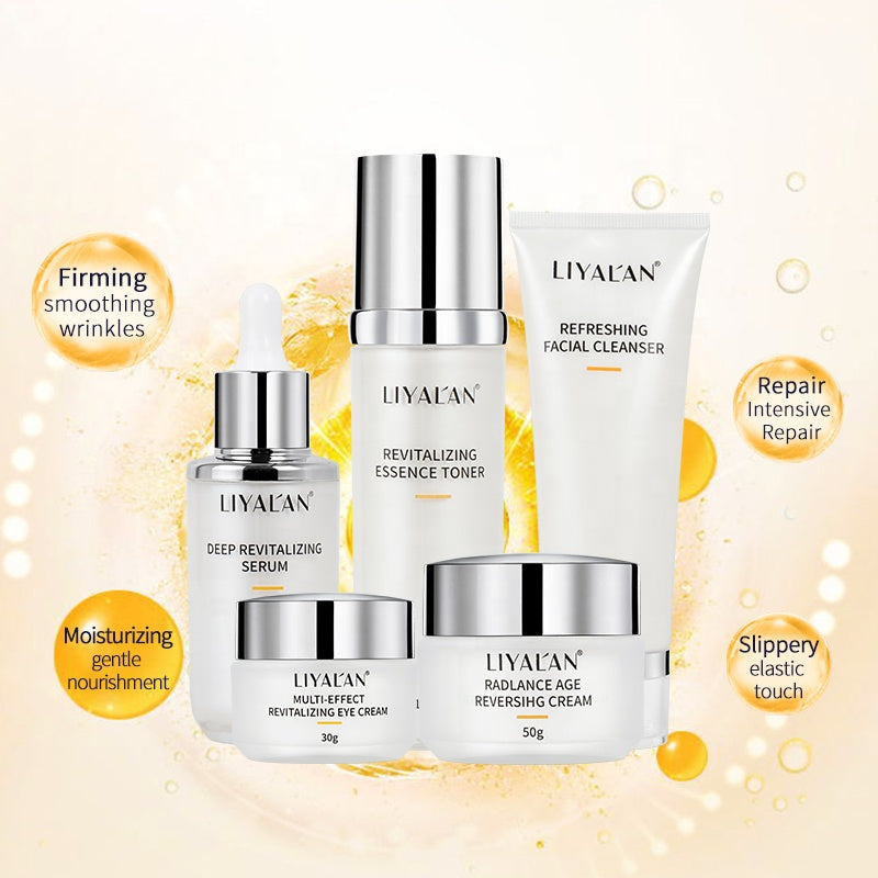 Private Label Skincare Gift Sets Organic Cleansing Moisturizing Brightening Face Gifts Anti Aging Skin Care Set