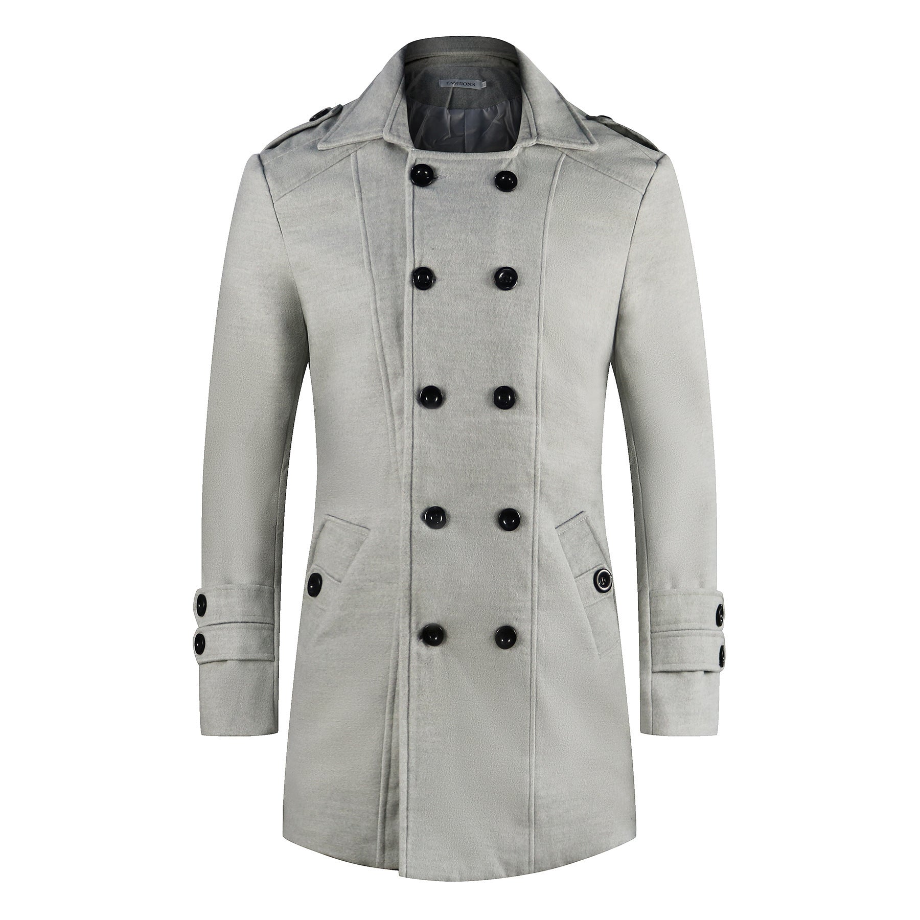 Walson Whole Mens Dust Coat Mens Overcoat Winter Mens Trench Coat Long Trench Coats
