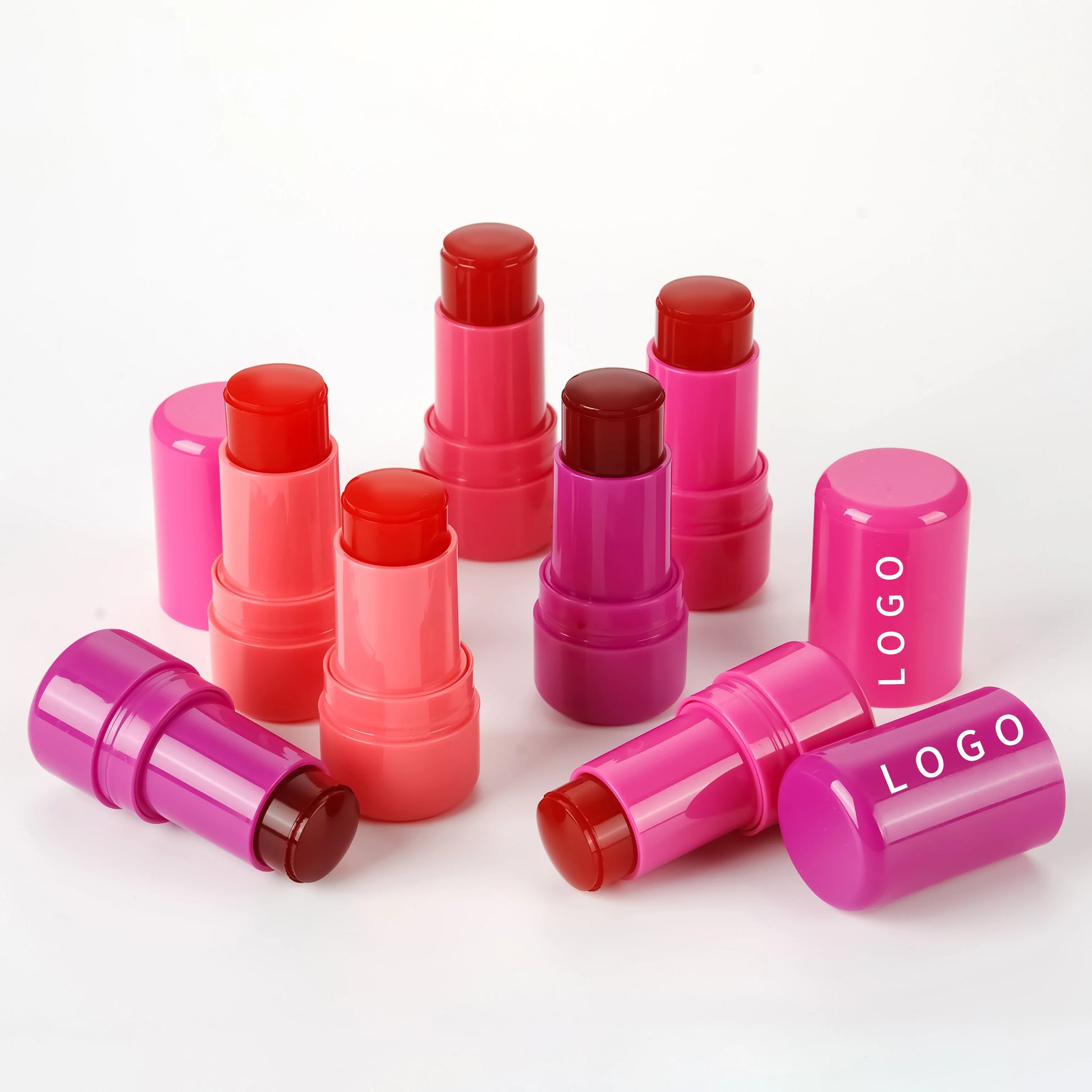 Custom Vegan Jelly Tint Blush Free Sheer Lip Cheek Stain Long Lasting Lip Blush Jelly Tint Face Make Up Jelly Blush Pink - My Store