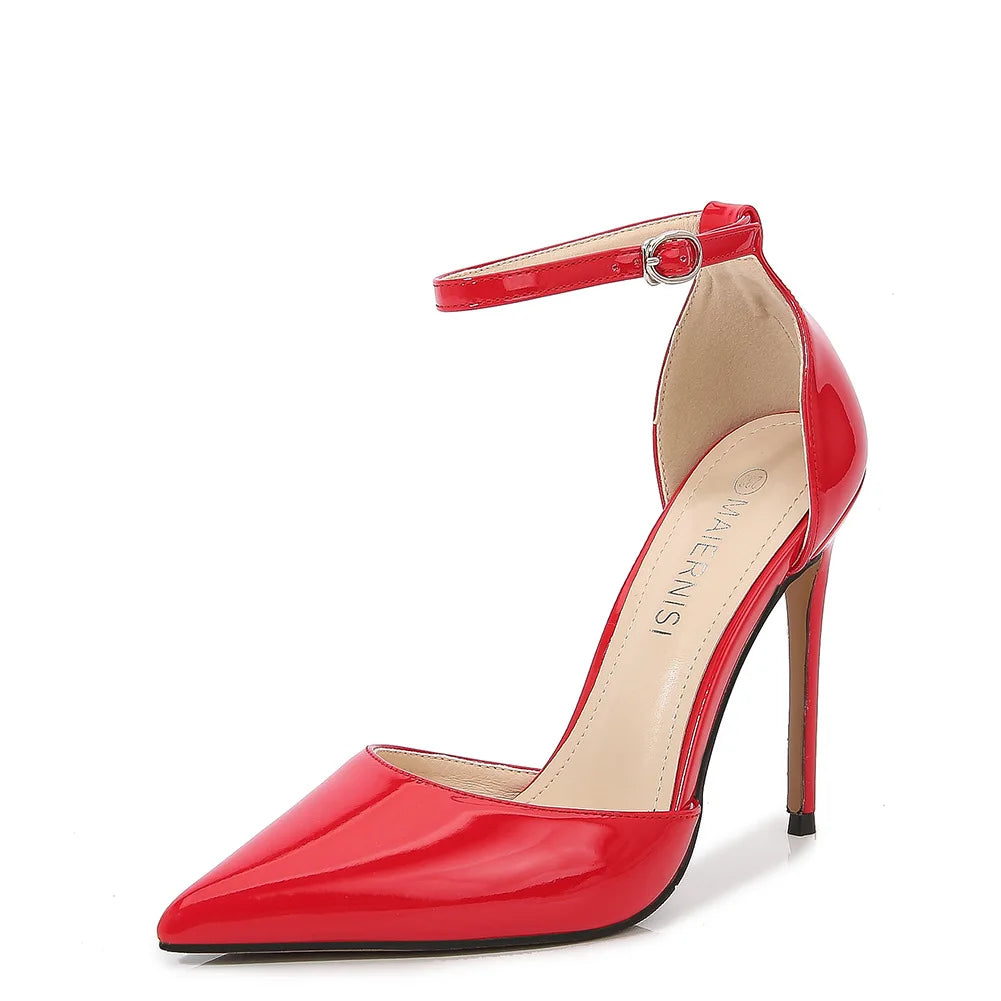 Sh11034a Ladies Shoes High Heels Pointed Toe Women Thin Heel Shoes