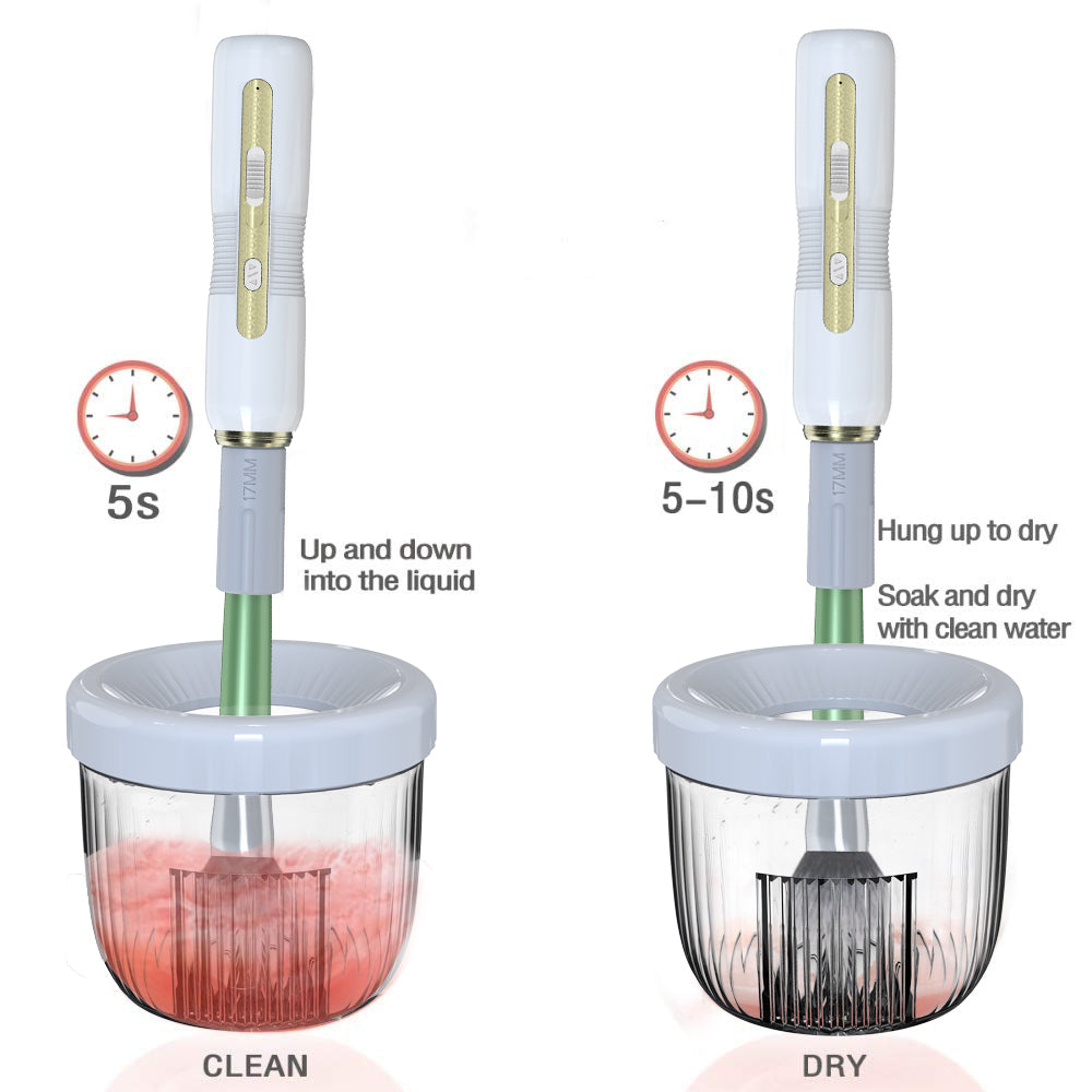 Automatic Electric Makeup Brush Cleaner Dryer and Makeup Brush Cleaner Machine With 8 Rubber Collars - My Store