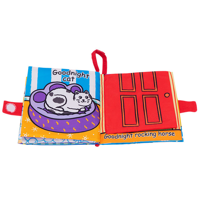 Jollybaby Early Childhood Education English Baby Crinkle Book  Baby Toys Baby Cloth Books