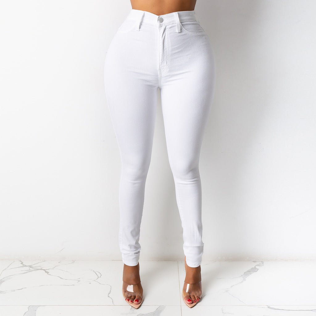 TG040 High Waist Denim Skinny Jeans Women's Pants & Trousers Jeans Pants Women Jean