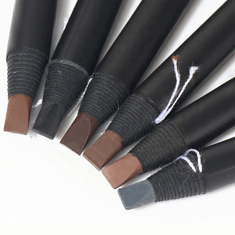 Waterproof Long-Lasting Brow Pencil Microblading Supply Permanent Makeup Tools Natural Makeup Peel Off Eyebrow Pencil With Brush - My Store