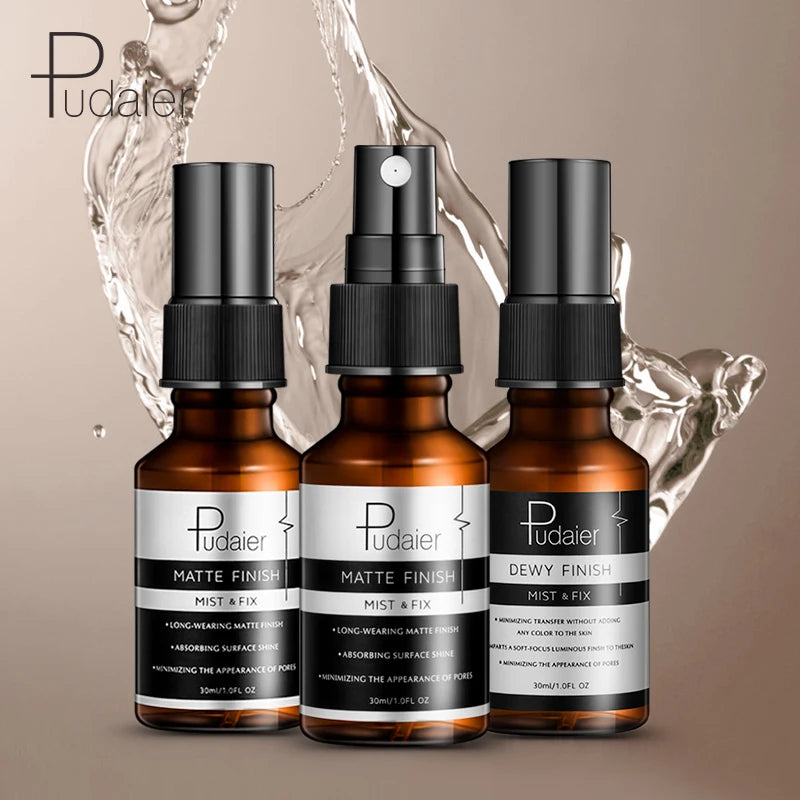Pudaier Moisturizing Matte Finish Makeup Setting Spray Makeup Fixer Beauty Face - My Store