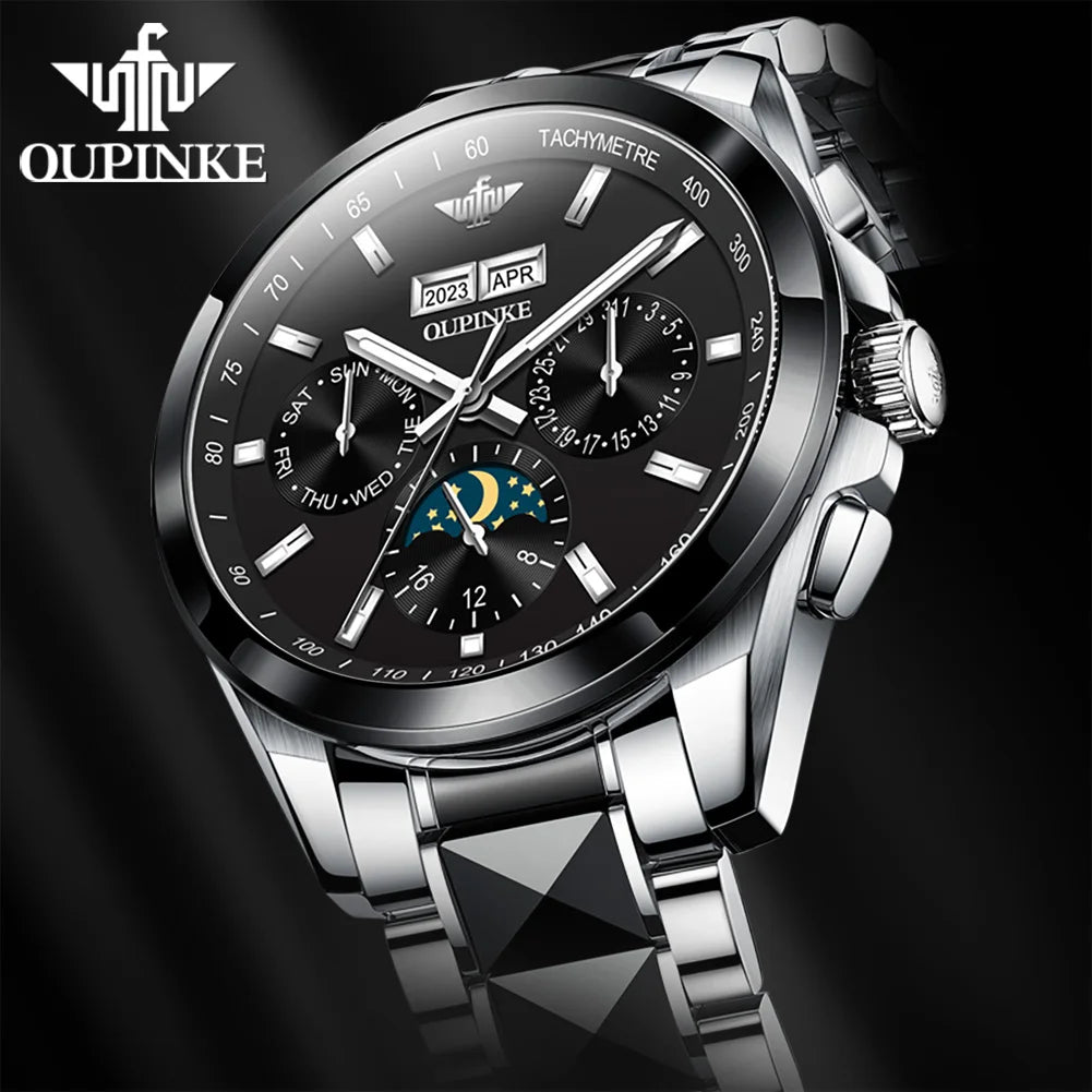 OUPINKE  3238   Oem Wrist  Custom Watches Mechanical Watches Waterproof Tungsten Steel Classic  Luxury Automatic Men's Watch