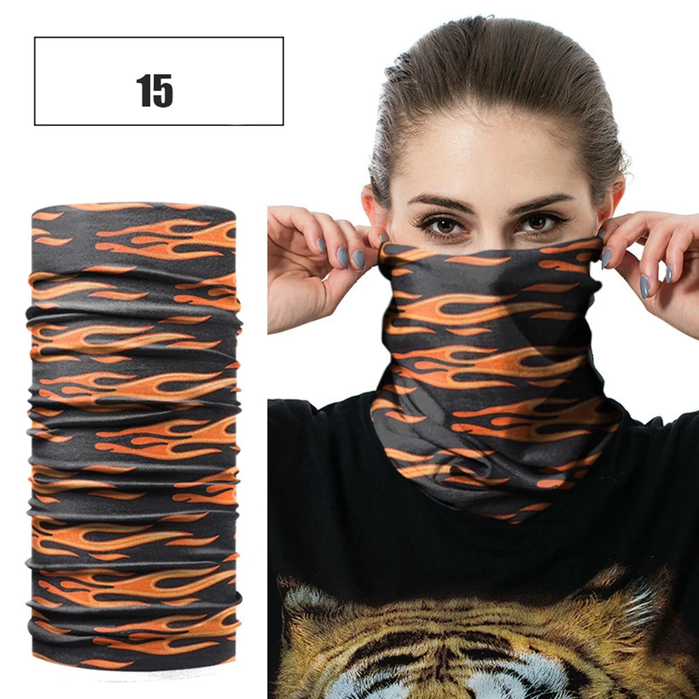 Windproof Head Scarves Neck Warmer Cycling Camping Hiking Men Women Fashion Magic Scarves Turban Outdoor Headband Bandanas