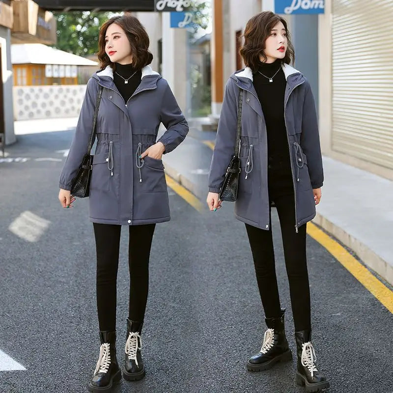 Women's Coats 2025 High Quality Midi Length Loose Women's Clothing Winter Coat Elegant Thick Fashion Fur Coat Women
