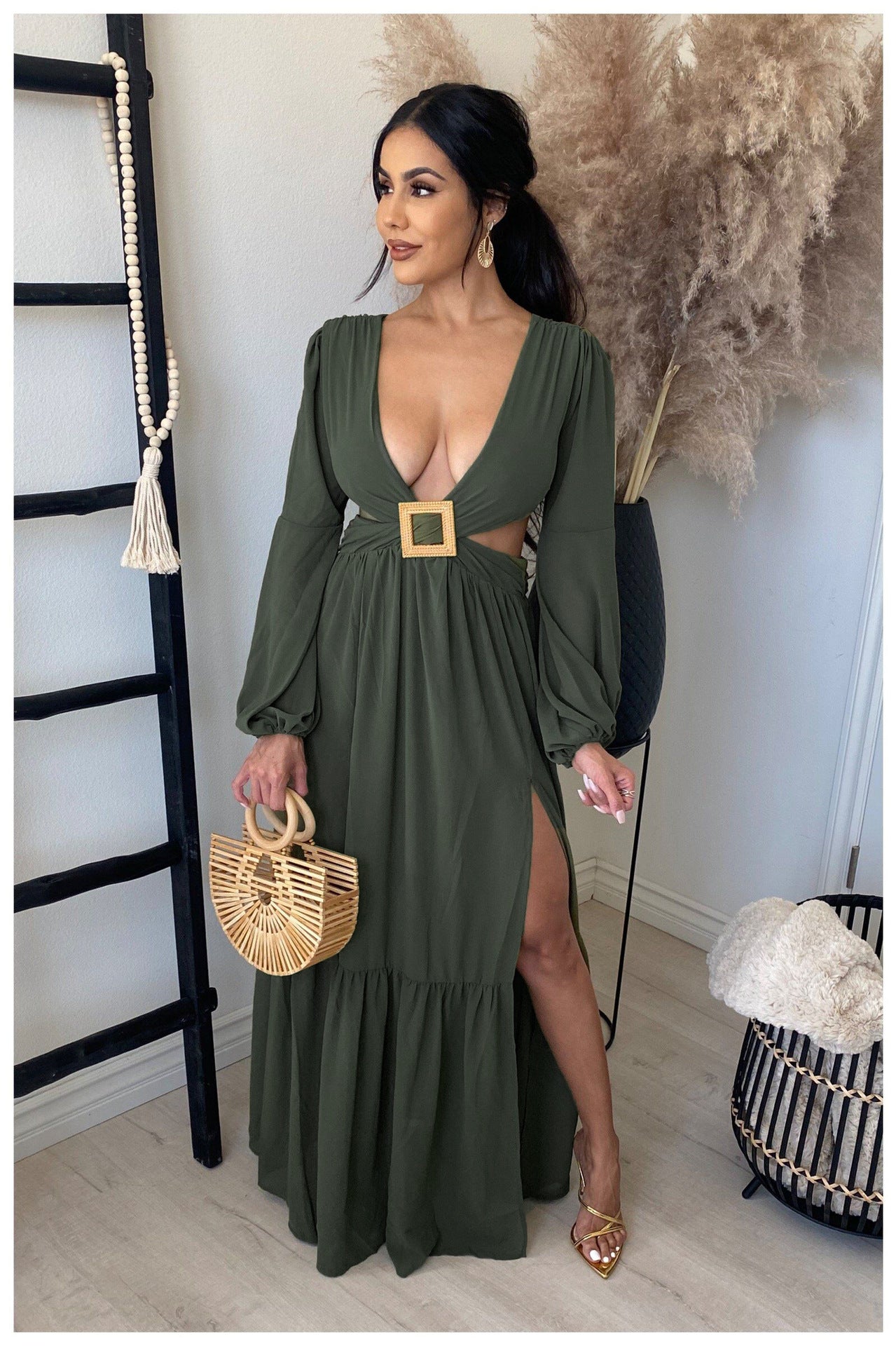 QY5089 Fashion Sexy Elegant Dresses Long Sleeve Dress Party Wear Dresses for Women