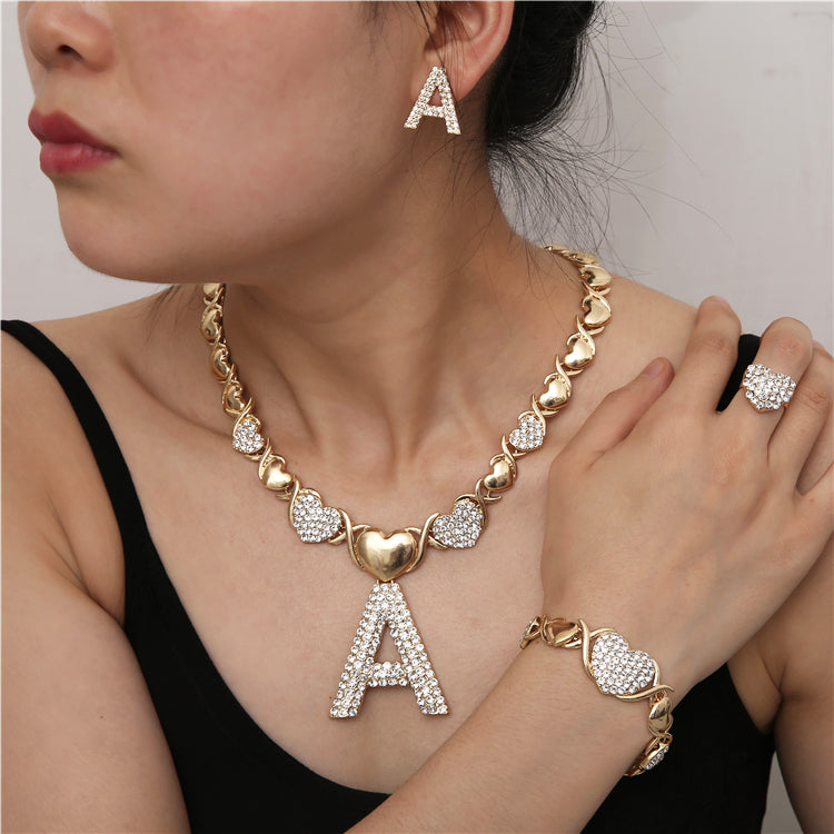 2021 Hip Hop High Quality Gold Jewelry Women Jewelry Set 18k Gold Plating Jewelry Set