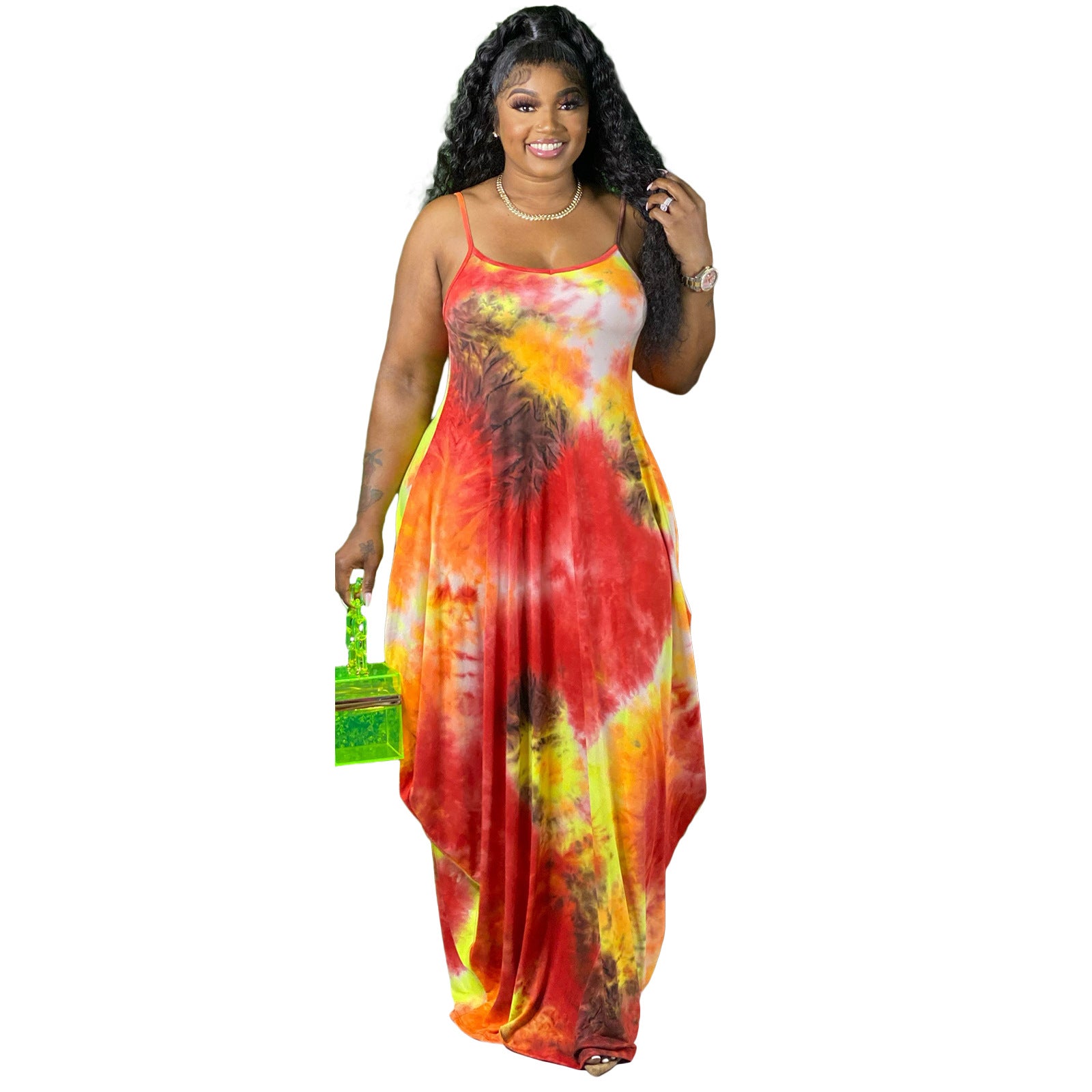 YP Wholesale Casual Dresses Printed Skirt Plus Size Dress Women Dresses Ladies