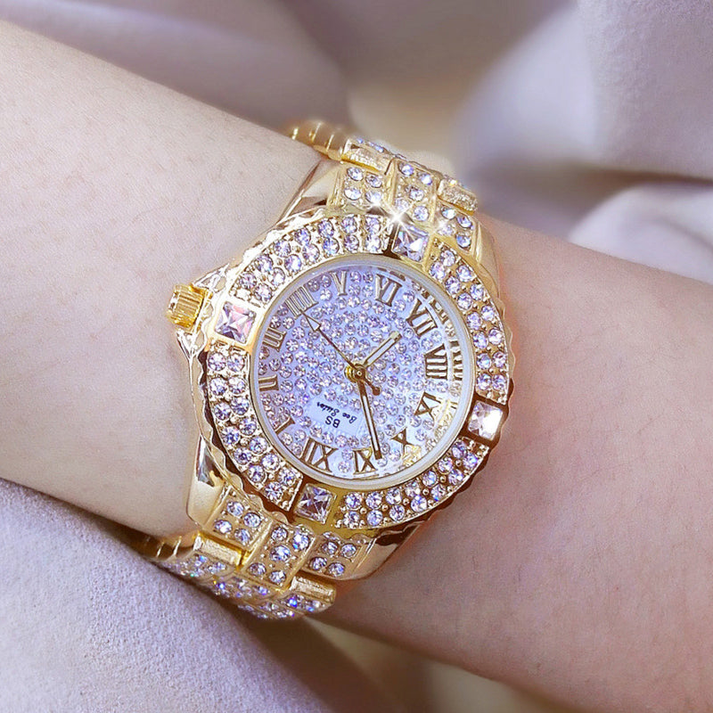 Luxury Brand Watch Elegant Ladies Watches Gold Clock Wrist Watches for Women Relogio Feminino