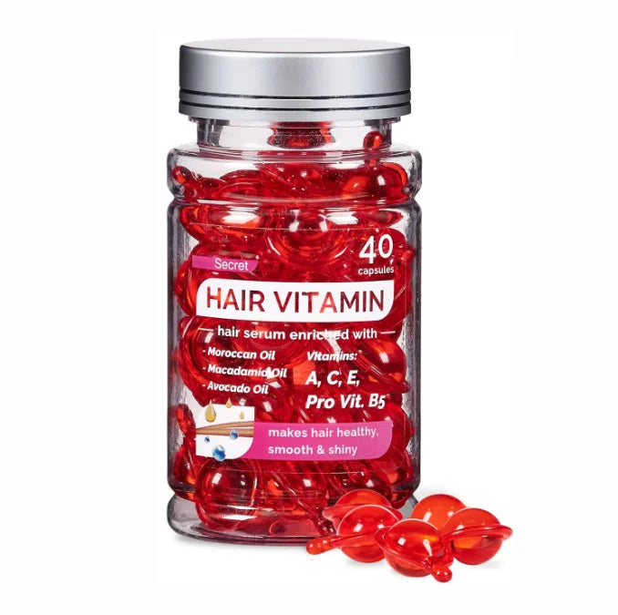 Hair Growth Oil Keratin Treatment Serum Vitamin a C E Moisturizing Hair Care Serum Repair Hair Capsule Serum