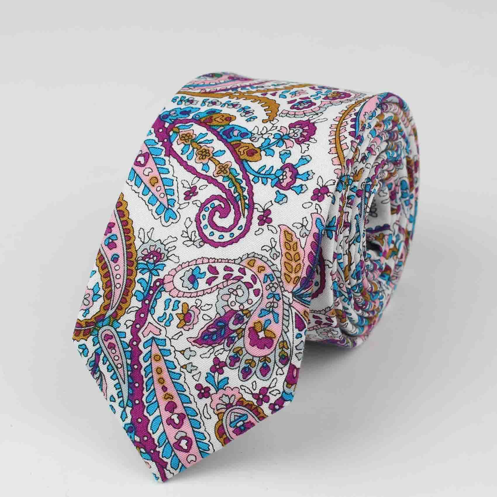 Tie Classic Men's Plaid Necktie Casual Sweet Flower Paisley Suit Bowknots Ties Male Cotton Skinny Slim Ties Colourful Cravat