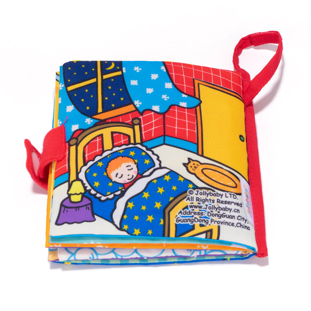 Jollybaby Early Childhood Education English Baby Crinkle Book  Baby Toys Baby Cloth Books