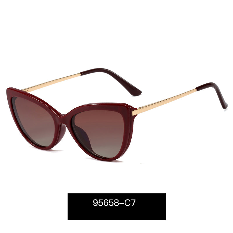 95658 Clip on Sunglass Wholesale Classic Brand Design Sunglasses Custom Logo Good Quality Polarized