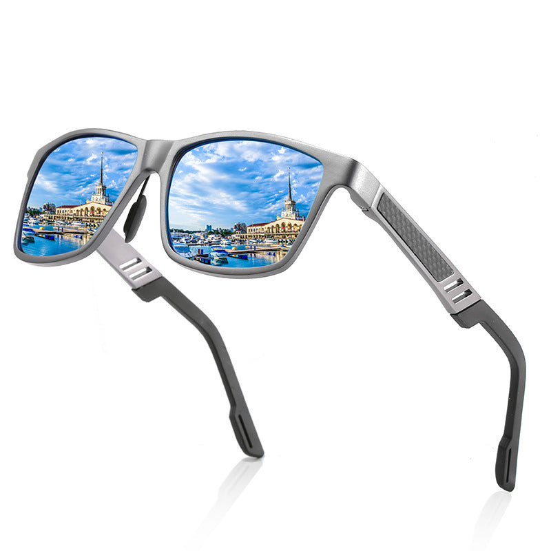 Men Aluminum Magnesium Top Quality Sunglasses Carbon Fiber Sun Glasses Luxury Polarized Sunglass, Sunglasses Sunray/