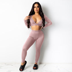 YP Wholesale Cheap Women Workout Sets Spring Two Piece Outfits Tank Crop Top Sports Gym Yoga Set Activewear Seamless Yoga Set
