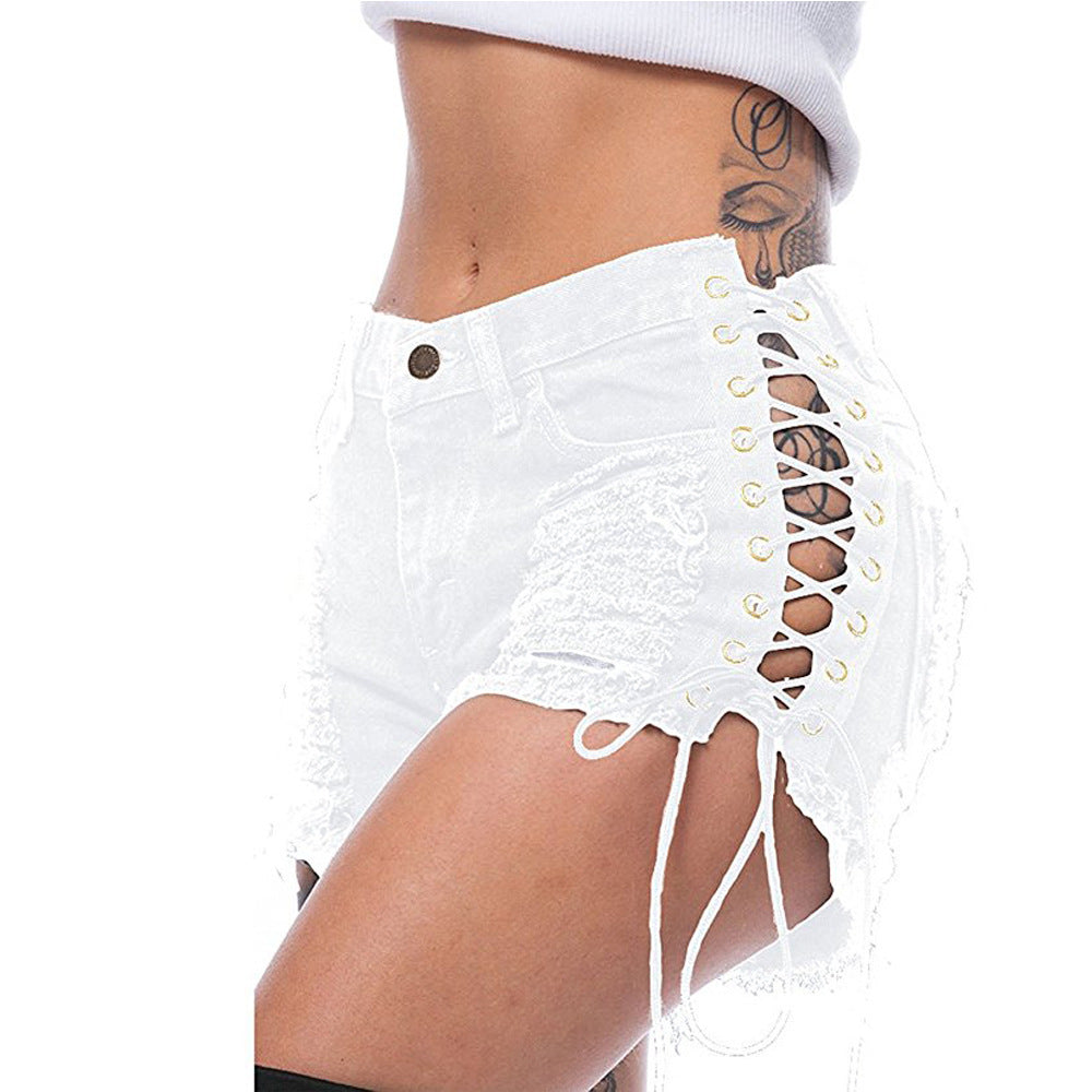 AIPA Denim Jean Shorts Women Ripped Jeans With Great Price