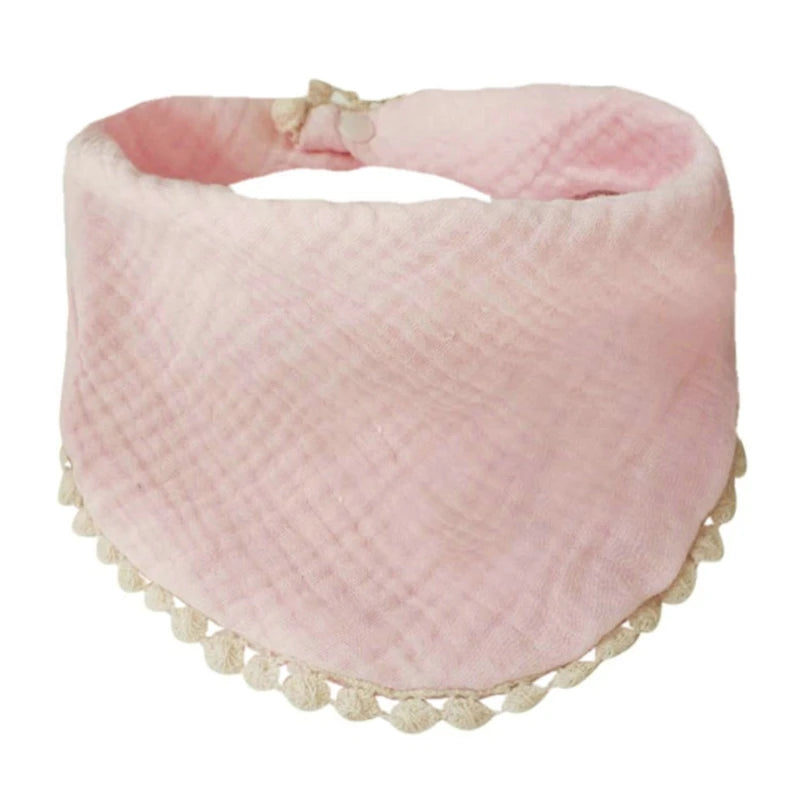 Baby Infants Feeding Bibs Soft Pure Cotton Bandana Saliva Towel Toddler Triangle Drool Scarf Newborn Burp Cloth