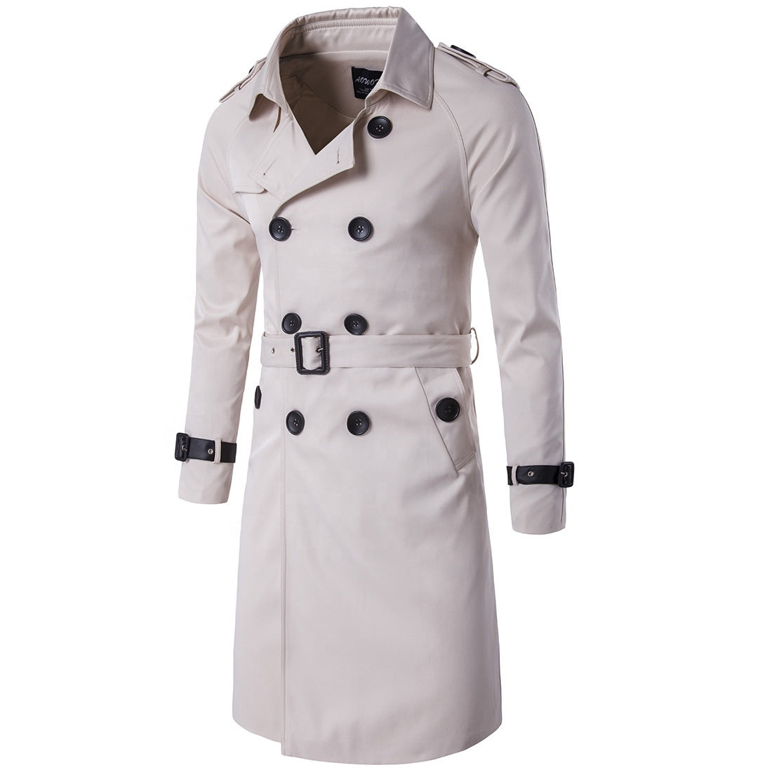 Fall Arrival Coat Double-Breasted Dust Coat Fashion Casual Long Coats for Men
