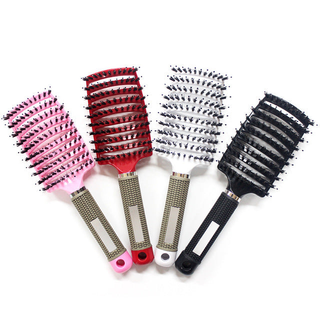 Custom Portable Plastic Anti-Static Spiral Hairbrush Comb Set Manual Personal Care Appliances for Household and Hotel Use