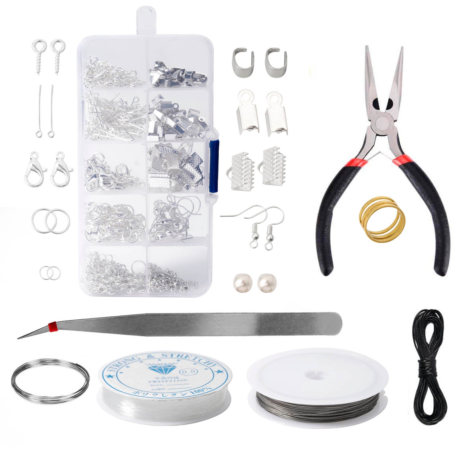 3 Layer 1186PCS Jewelry Making Supplies Jewelry Accessories Bead Wire Tools of Jewelry Finding
