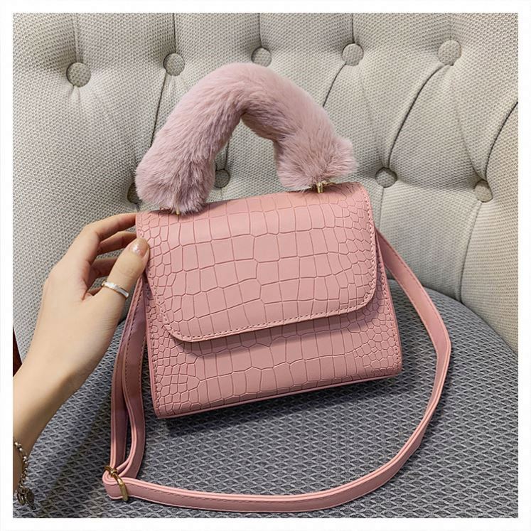 Winter Fluffy Handbag Designers Handbags Famous Brands Fur Purses and  Handbags for Women Purses