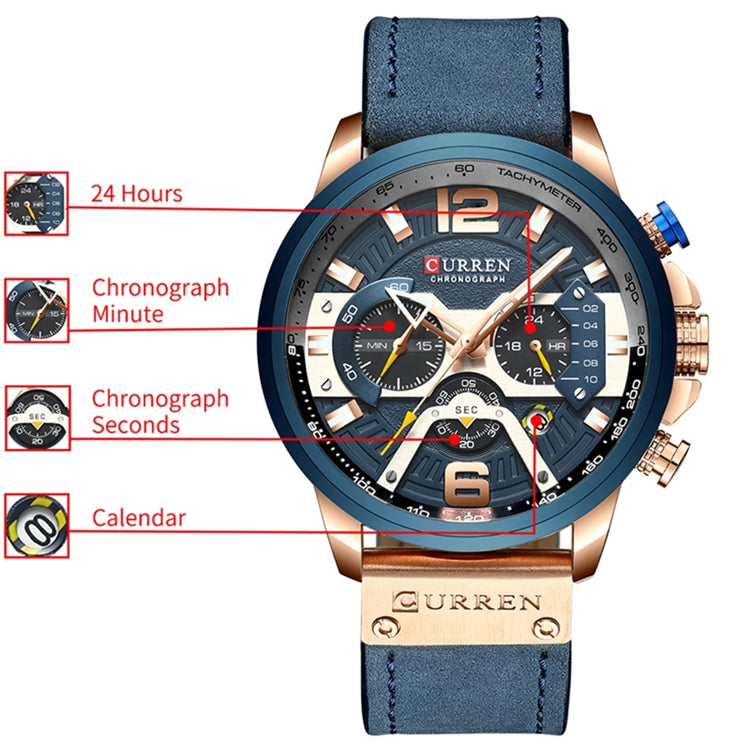 Watches Men Reloj Curren 8329 New Brand Sport Watches Men's Quartz Clock Waterproof Wrist Watch Relogio Masculino