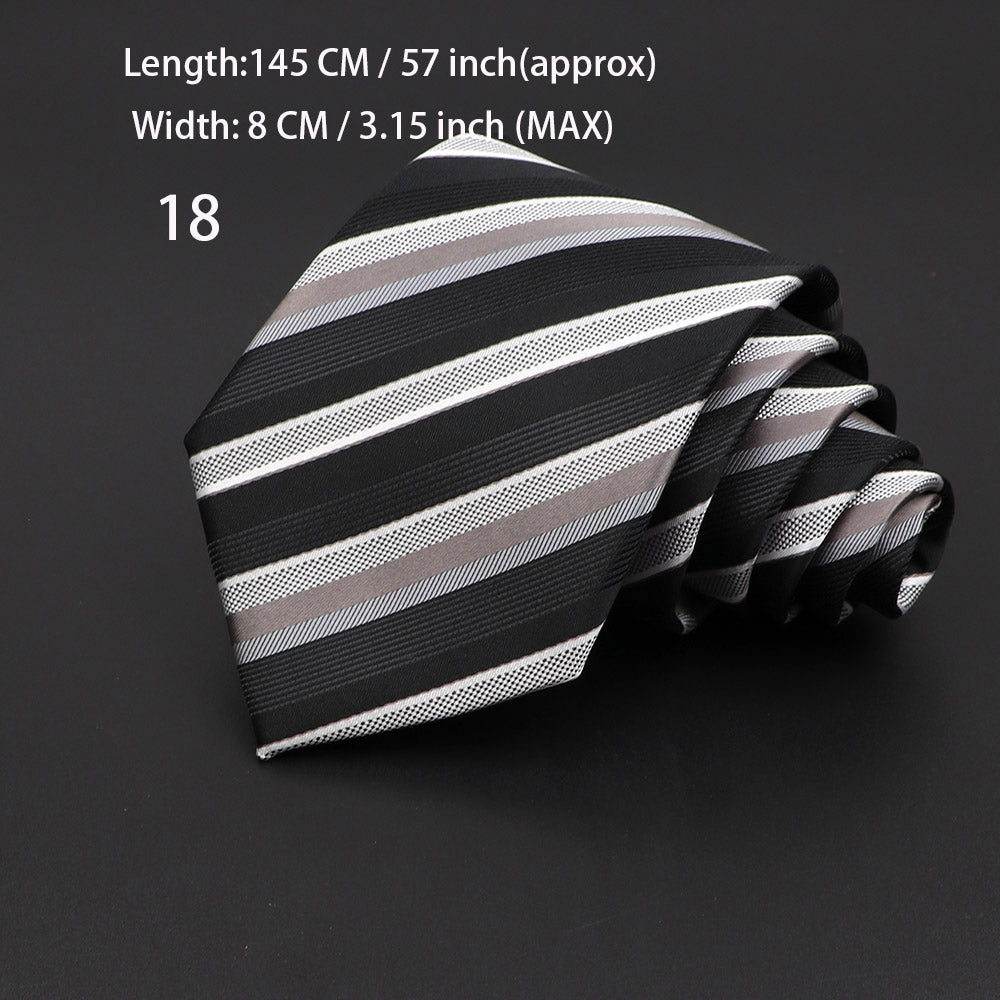 Fashion Neckties Classic Men's Stripe Necktie Royal Blue Wedding Ties Jacquard Woven Silk Men Solid Tie Polka Dots Neck Ties