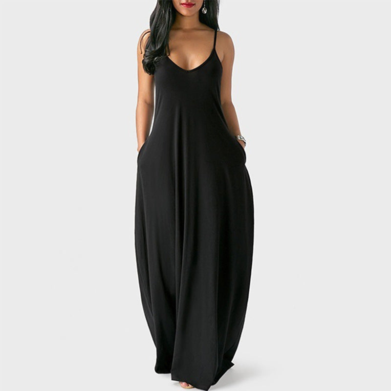 Summer Fashion Maxi Dress Women Suspender Women Dresses Summer Ladies Dresses Women Beach