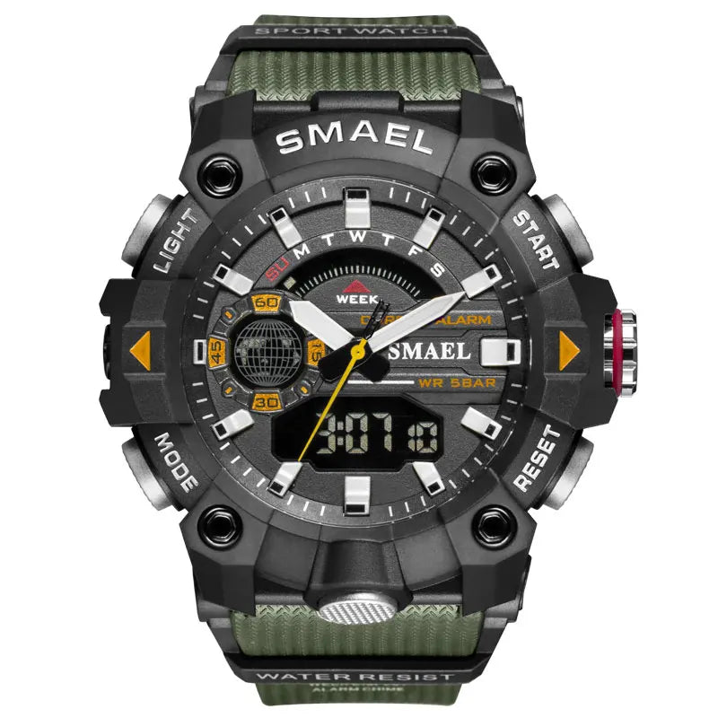 SMAEL Men's Watches 8040 Water Resistant Wrist Watch Digital Sports Watches