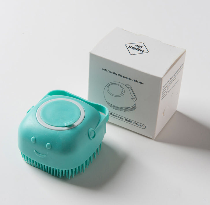Baby Bath Silica Gel Bath Brush Baby Rub Mud Bath Artifact Silicone Baby Hair Brush