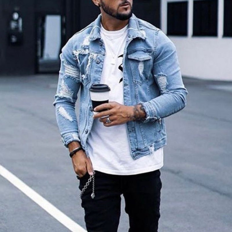 Coat Classic Jacket Jackets for Men Zipper Autumn Coats Men's Jeans