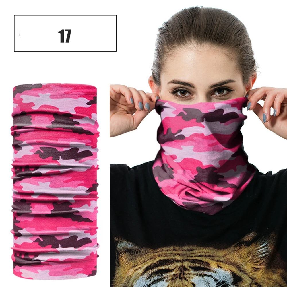Windproof Head Scarves Neck Warmer Cycling Camping Hiking Men Women Fashion Magic Scarves Turban Outdoor Headband Bandanas