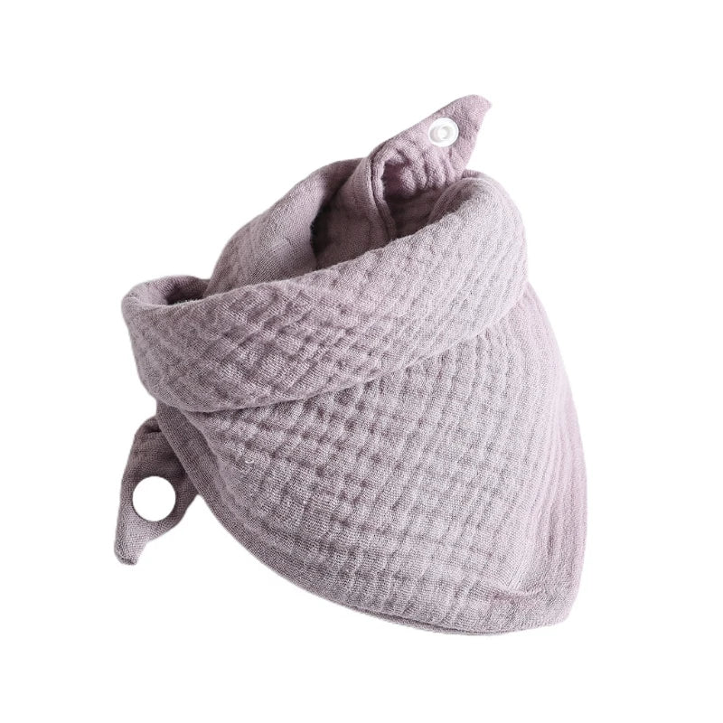 Baby Infant Cotton Bib Solid Color Triangle Scarf Feeding Saliva Towel Bandana Burp Cloth Boy Girl Babies Accessories Newborn
