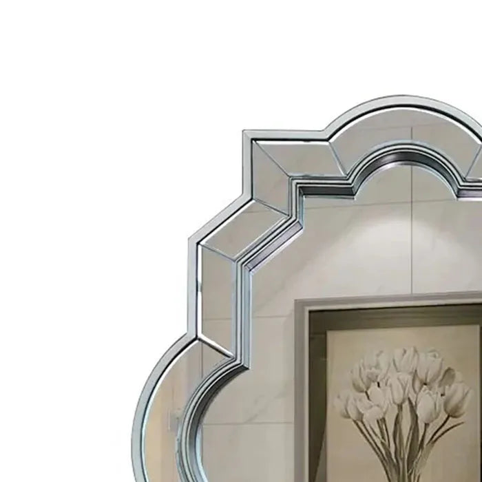 95*73cm Living Room Furniture Unique Design Glam Handmade Antique Mirrors Framed Hanging Wall Mirrors for Home