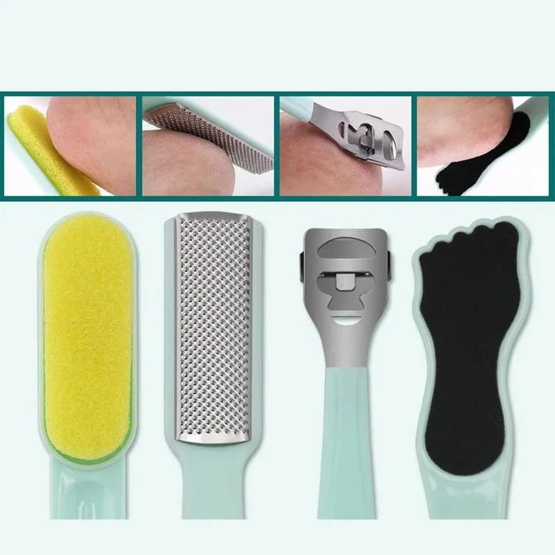 10Pcs/Set Professional Foot Dead Hard Skin File Callus Remover Manicure Pedicure Nail Tools Kit Sets Feet File Care Tips Salon