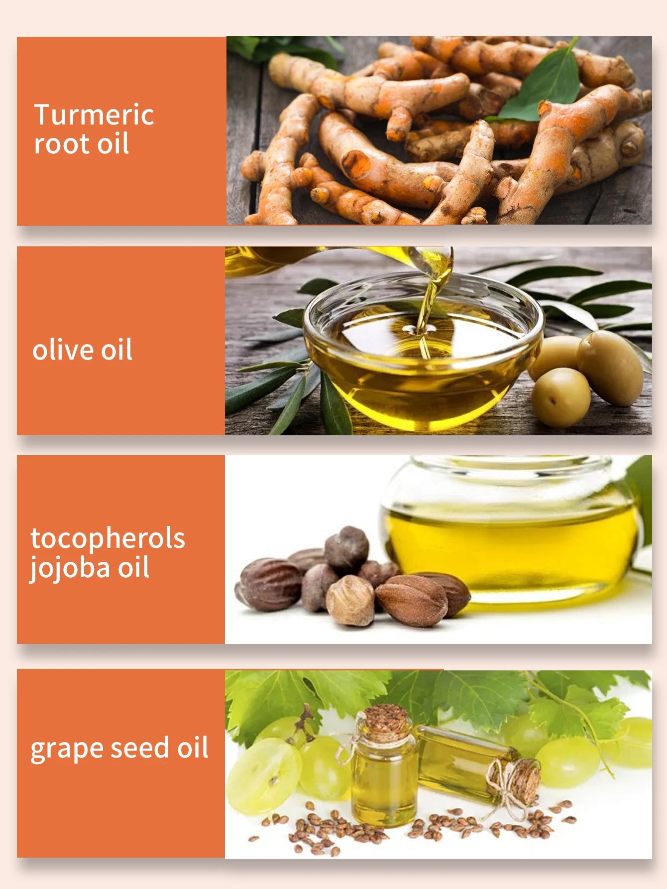 Private Label Turmeric Oil for Massage Glow Facial Serum Vitamin C Turmeric Face Oil Brightening Moisturizing Oil