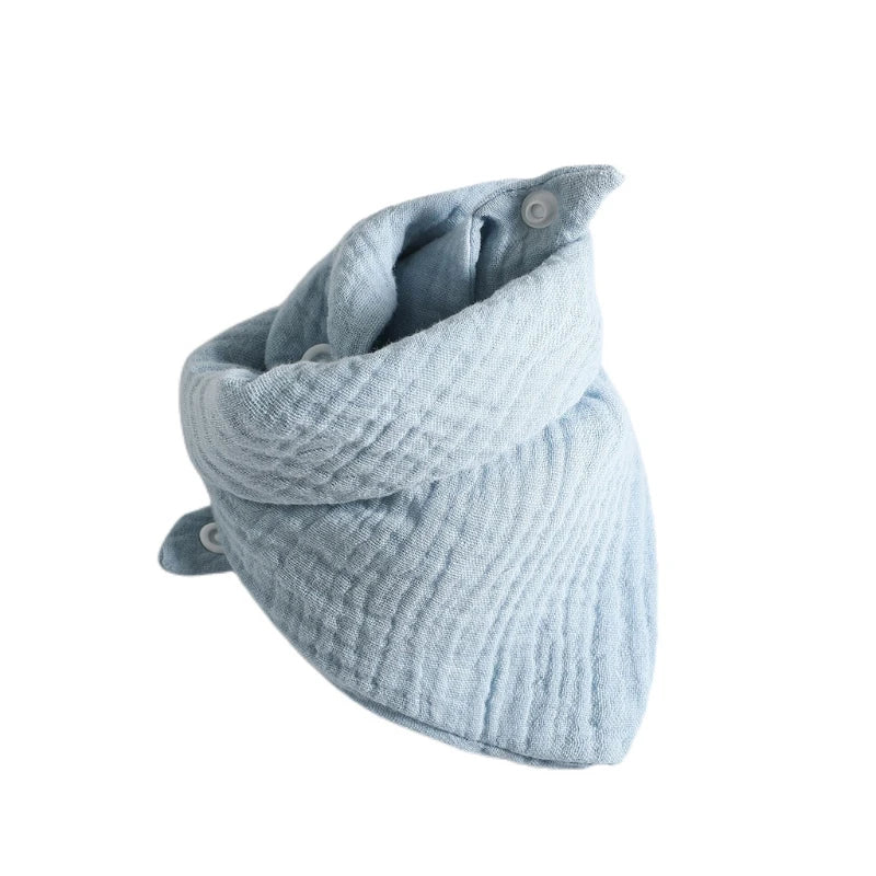 Baby Infant Cotton Bib Solid Color Triangle Scarf Feeding Saliva Towel Bandana Burp Cloth Boy Girl Babies Accessories Newborn