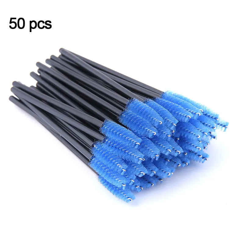 50 Pcs Eyelash Brushes Makeup Brushes Disposable Mascara Wands Applicator Eye Lashes Cosmetic Brush Maquiagem Cilio Makeups Tool - My Store