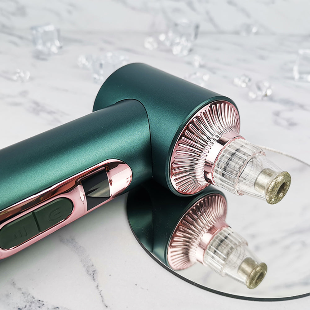 Rechargeable Personal Skin Care 3 LED Light Therapy Hot Cold Compress 6 Suction Heads Vacuum Blackhead Remover