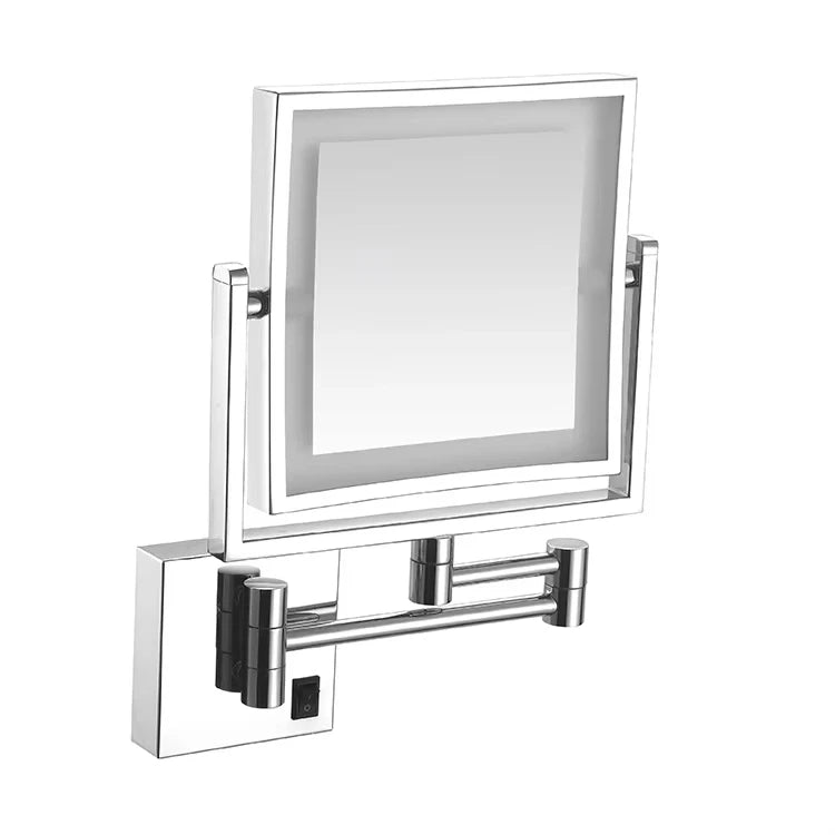 Wall Magnifying Mirror Shaving Bathroom Mirror Double Sided Folding Mirror